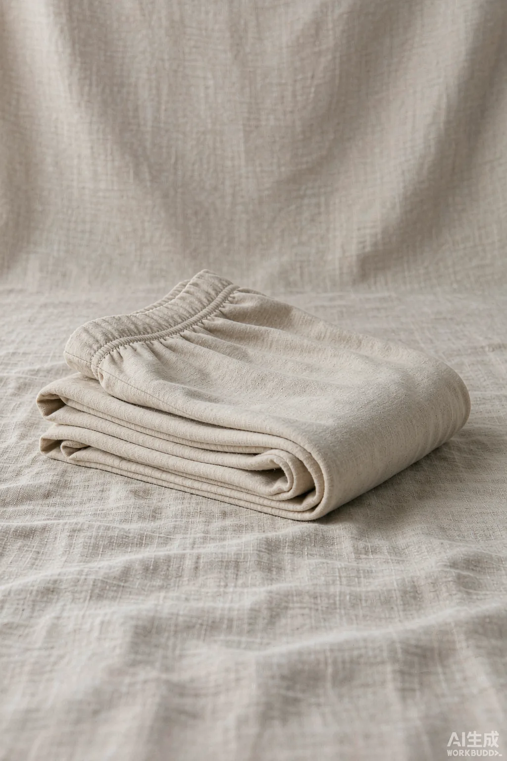 Soft cotton lounge pants folded on a neutral surface