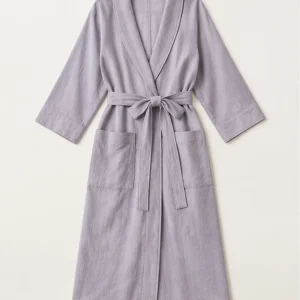 meadow cotton robe laid out flat