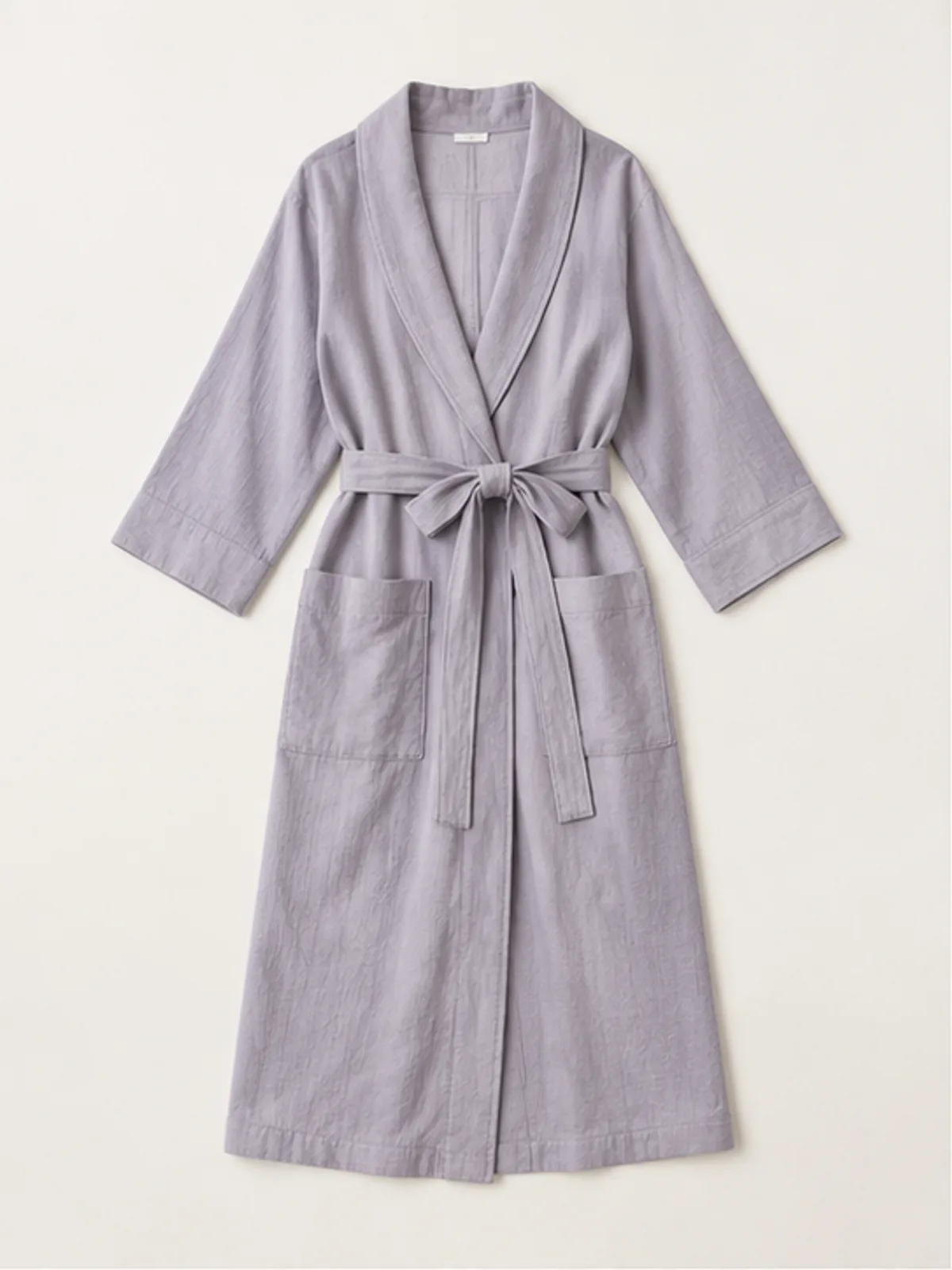 meadow cotton robe 1.webp meadow cotton robe laid out flat